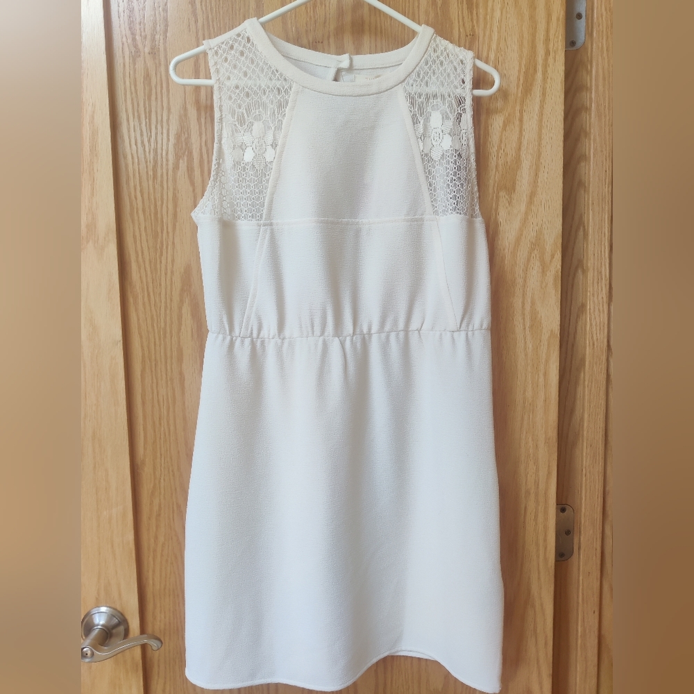 NWT Tulle Cream Lace Dress